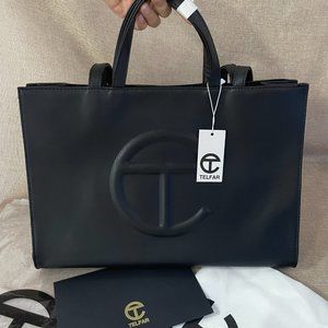 Telfar Medium Eggplant Shopping bag